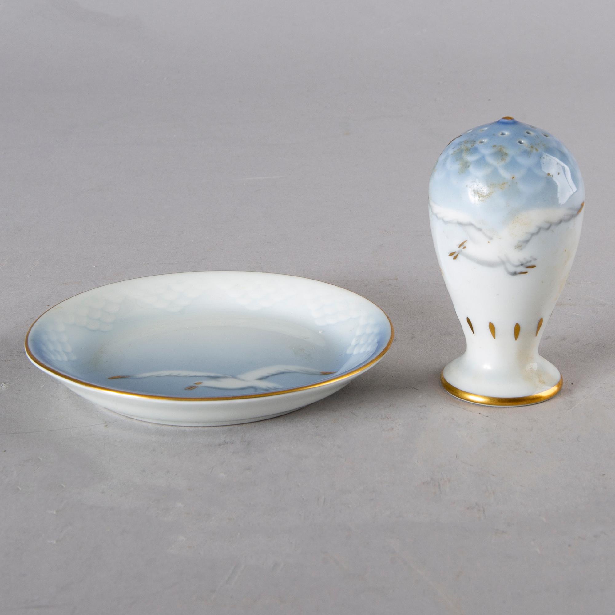 SERVIS 72 dlr Blå Måsen Bing & Gröndahl Danmark 1900-talets senare del porslin.