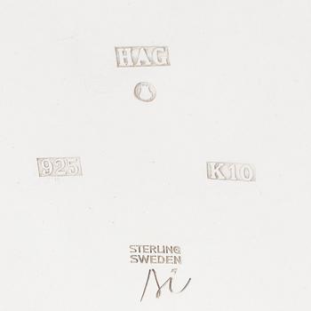 Birger Haglund, skål, Stockholm, 1984, sterling silver.