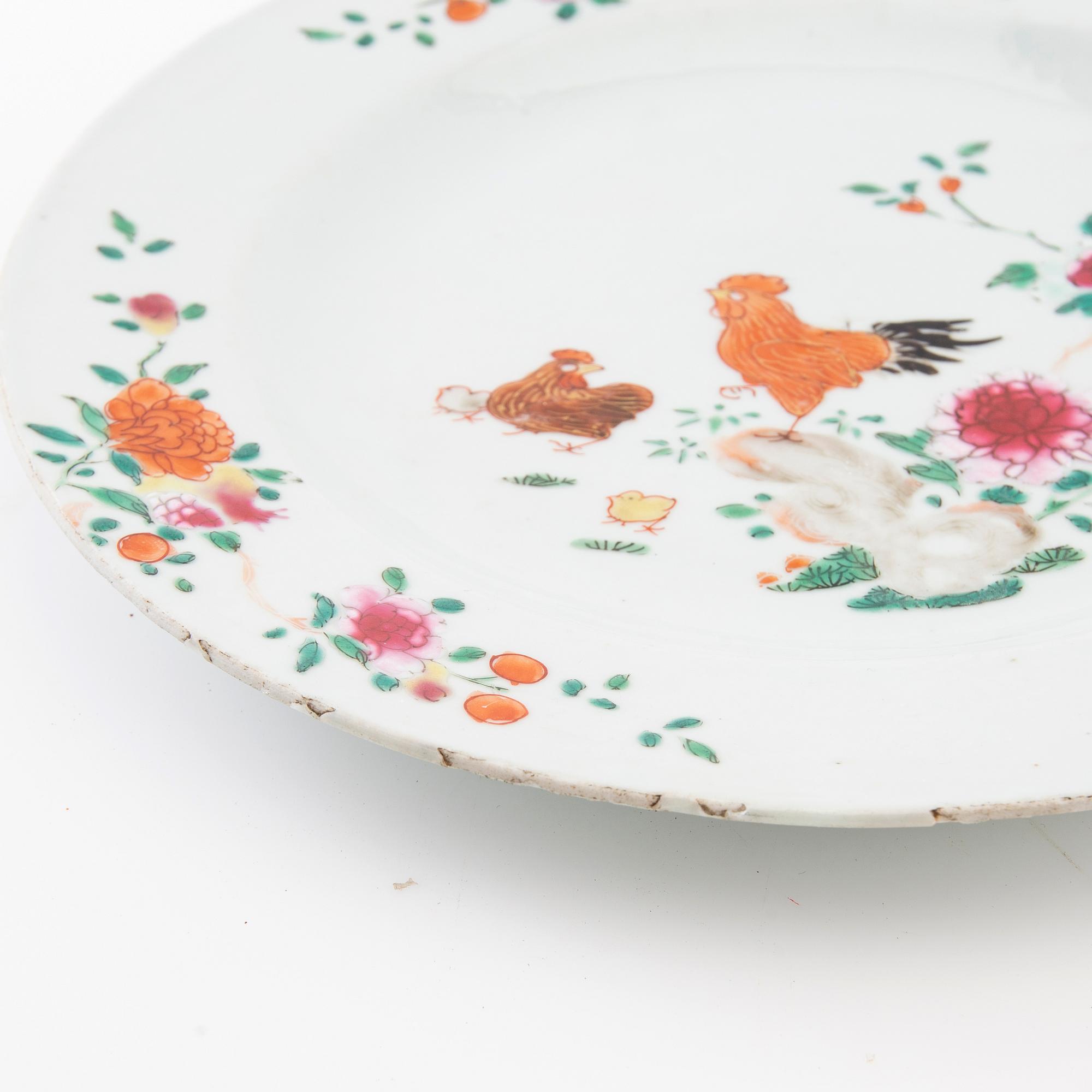 Plates 2 pcs China porcelain 18th century.