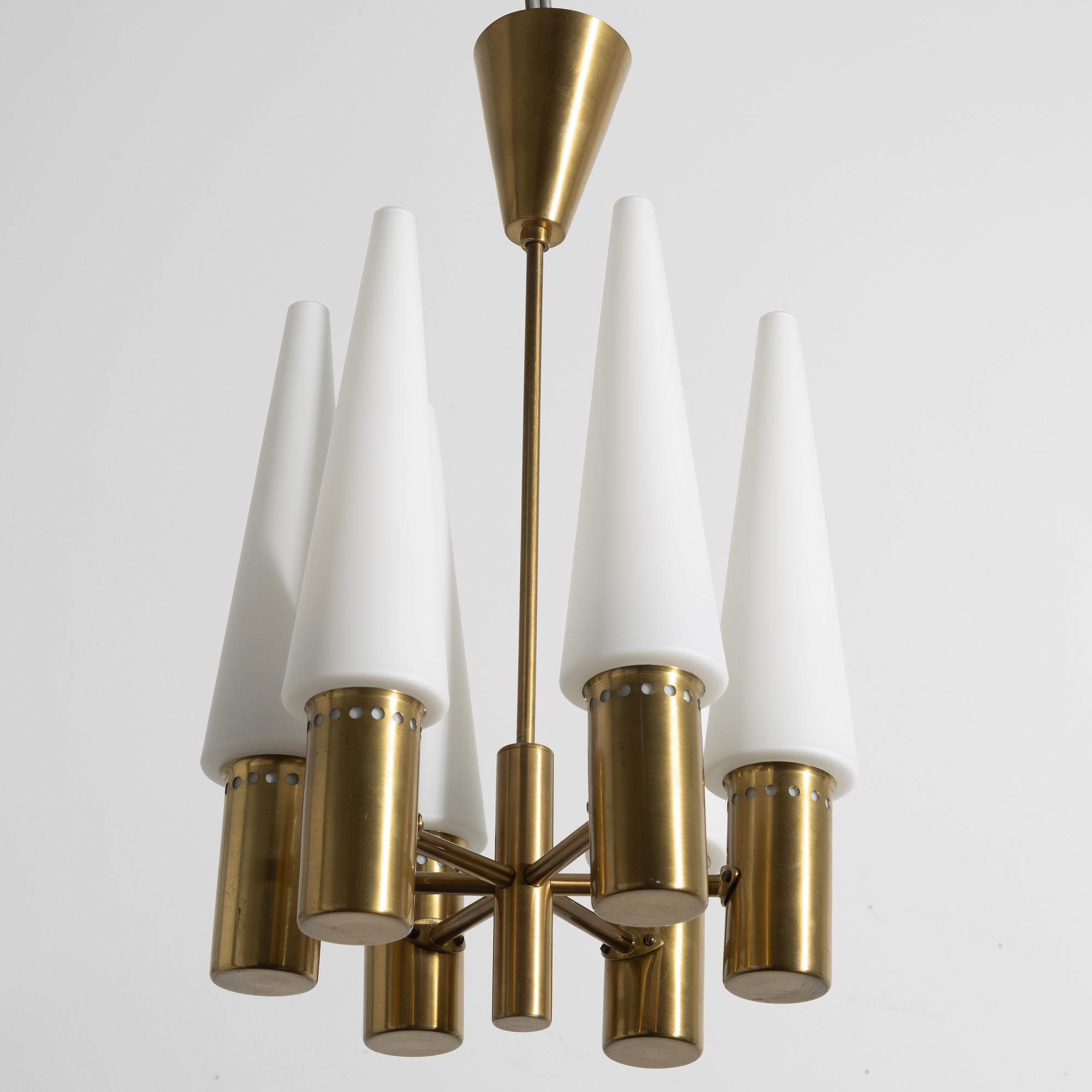 Hans-Agne Jakobsson, ceiling lamp, Hans-Agne Jakobsson AB, Markaryd, 1950s.