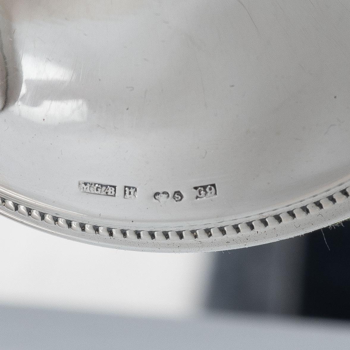 Ljusstakar, 4 st, silver, MGAB, Uppsala 1957.