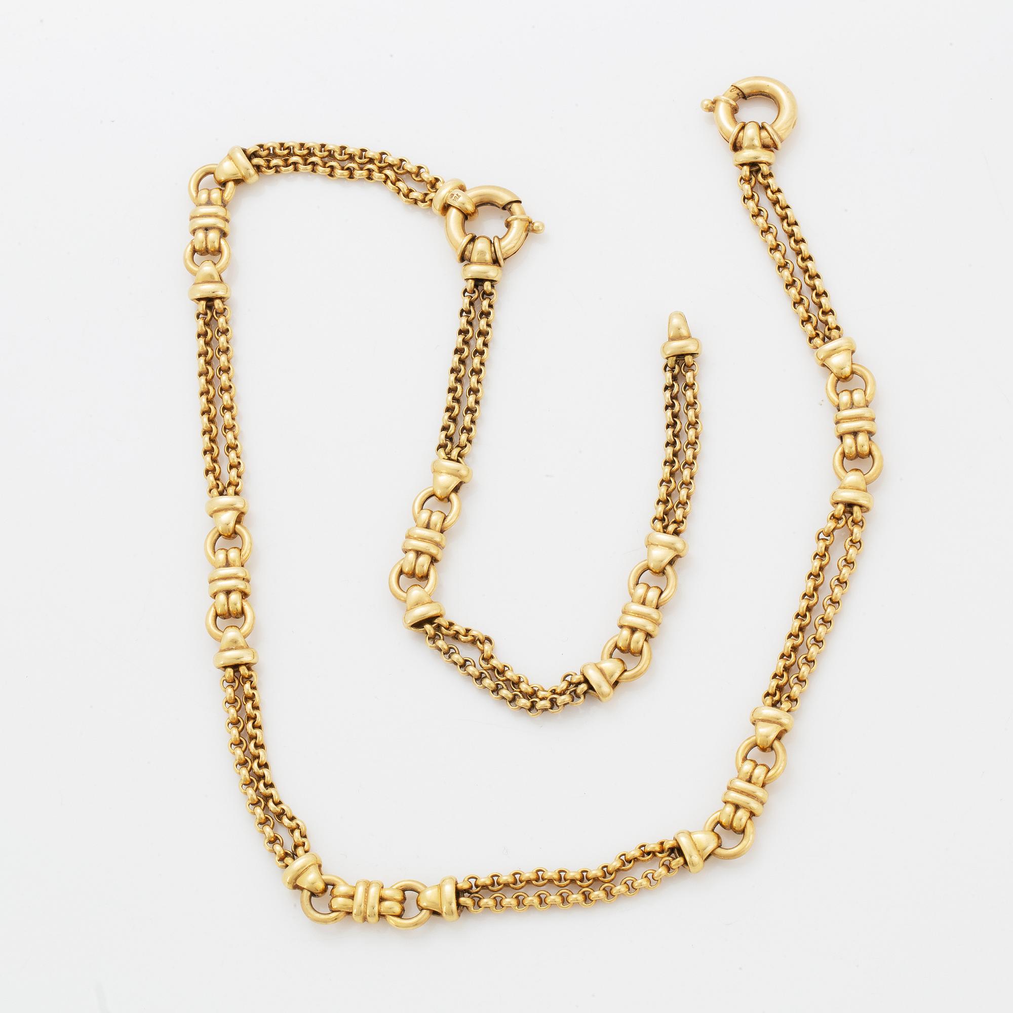18K gold necklace/bracelet.