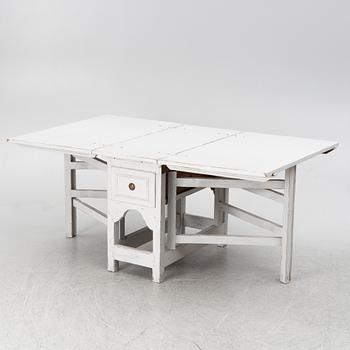 A drop-leaf table, Sweden, 19th century.