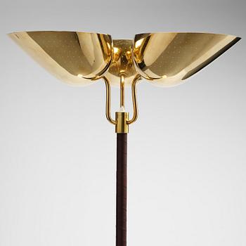 Carl-Axel Acking, a brass floor lamp model "2645", Bröderna Malmströms Metallvarufabrik, Malmö, 1940s-50s.
