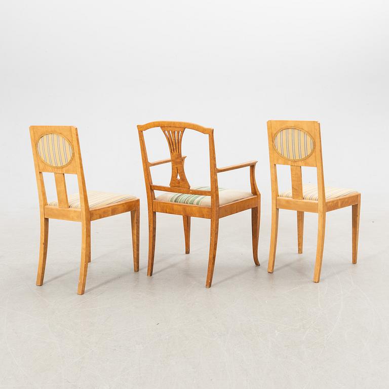 Stolar 2 st samt karmstol 1900-talets början.