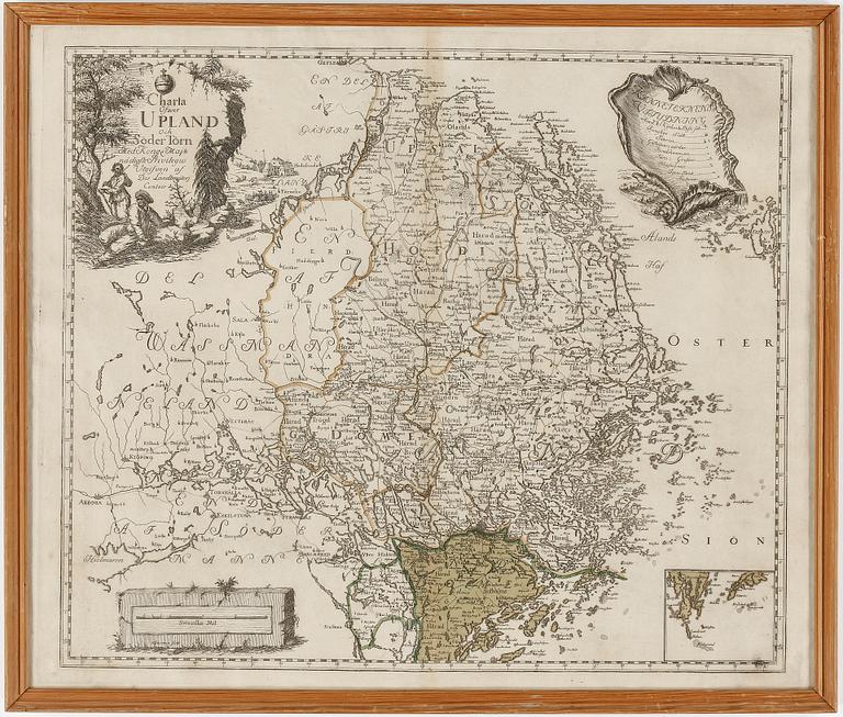 KARTA, Upland och Söder Torn 1700/1800-tals.