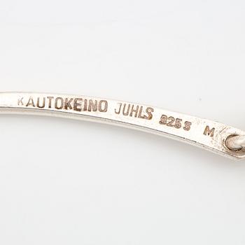 Juhls, collier samt örhängen, sterlingsilver.