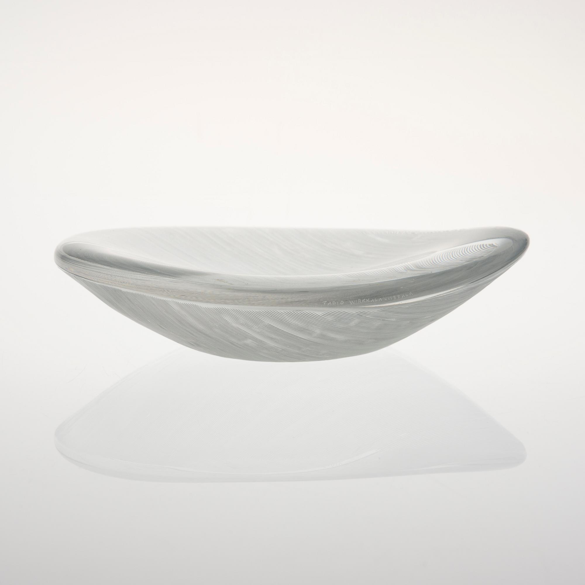 FAT, glas, "Blad 3337", signerad Tapio Wirkkala, Iittala.