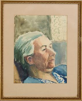 MAX WALTER SVANBERG, 2 akvareller, signerade, den ena daterad 36.