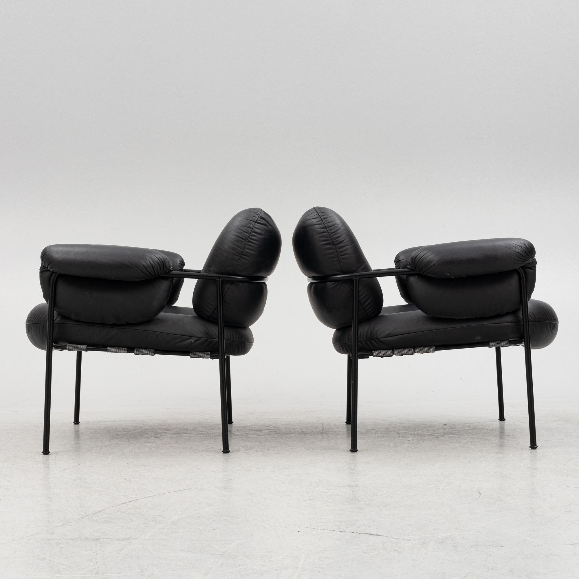 Andreas Engesvik, a pair of 'Bollo' armchairs, Fogia.