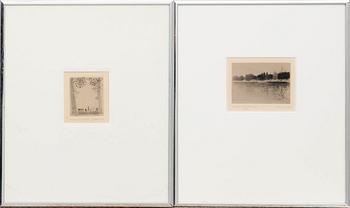 Gunnar Norrman, "View" and "Small Lake".