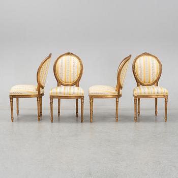 A set of Louis XVI style lounge furniture from Nordiska Kompaniet. First half of the 20th Century.