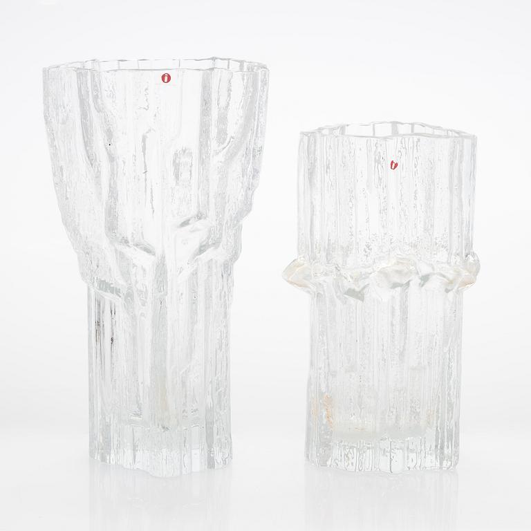 Tapio Wirkkala, A set of two vases "Alpina" and "Marmora", models 3546 and 3544. Signed.