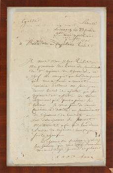 Document signed by Bernadotte.