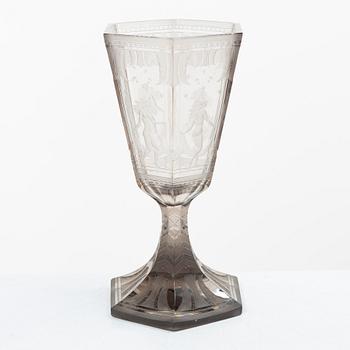 Simon Gate, Vase, "Six Graces", Orrefors, 1925.