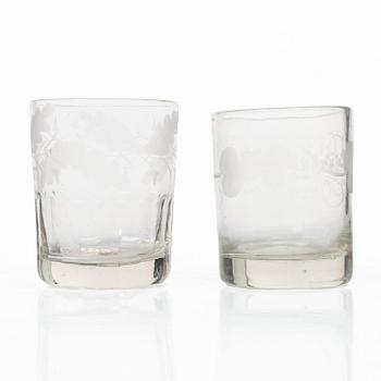 Selterglas, 12 st, tidigt 1800-tal.