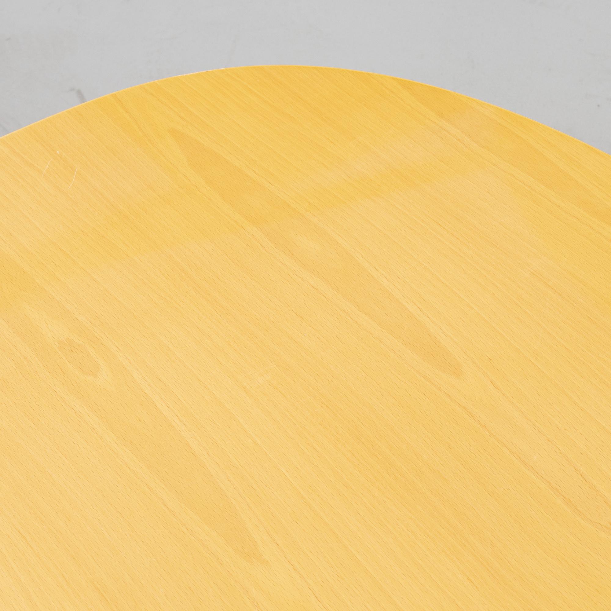 Bruno Mathsson & Piet Hein, a beech 'Superellips' coffee table, Fritz Hansen, Denmark, 1989.