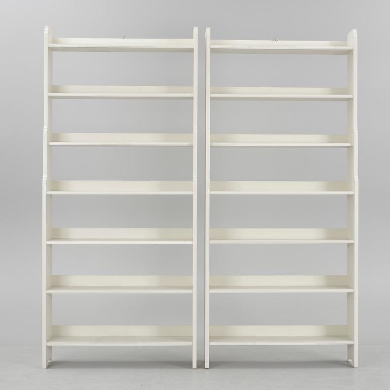 BOKHYLLOR ett par, "Ekolsund", IKEA, ur IKEA:s 1700-talsserie. 1990-tal.