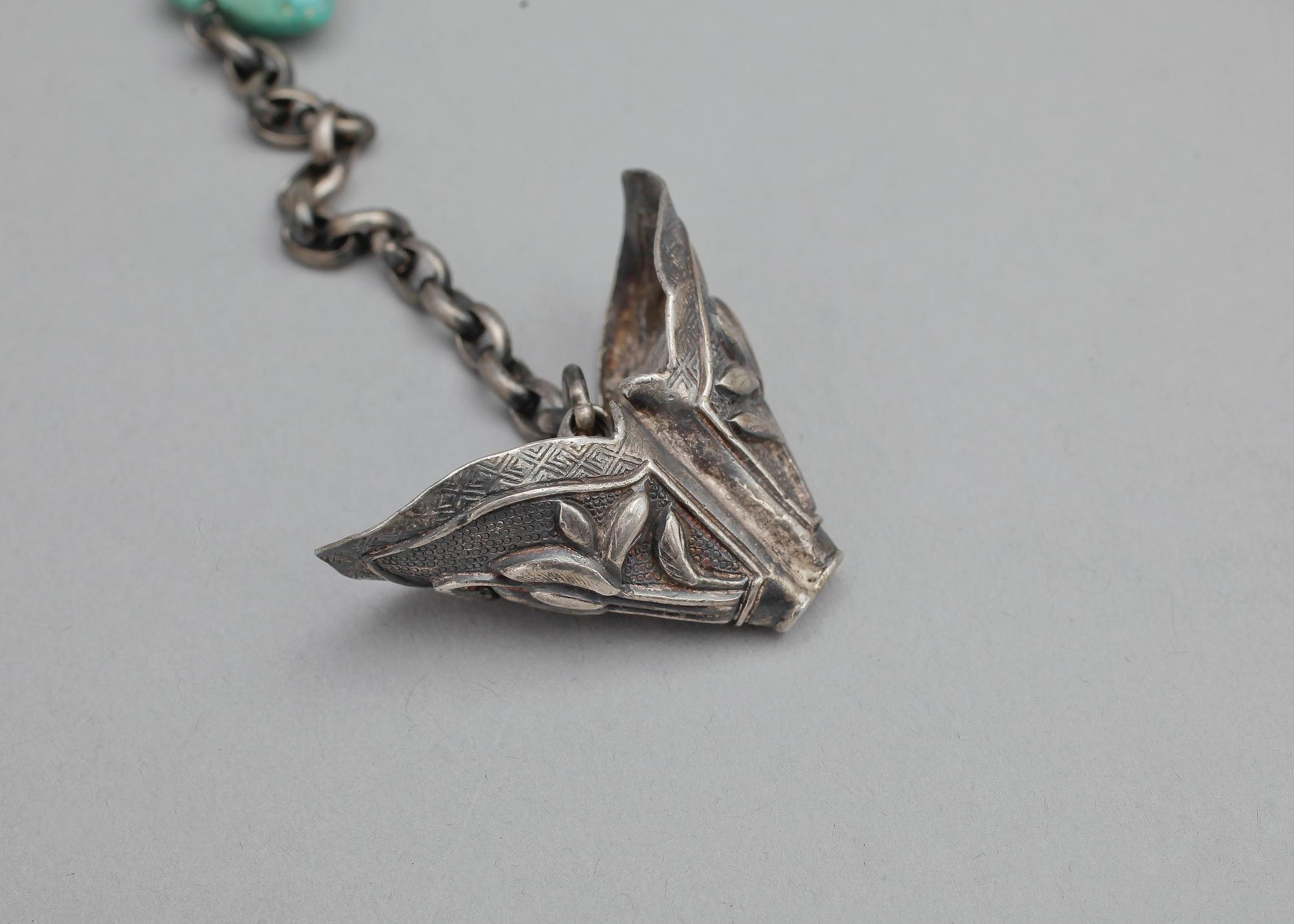 RÖKELSEKAR, vitmetall, orientalisk, 1900-tal.