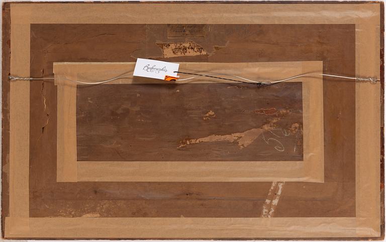 Unknown artist, 19th century, Borg by the water.