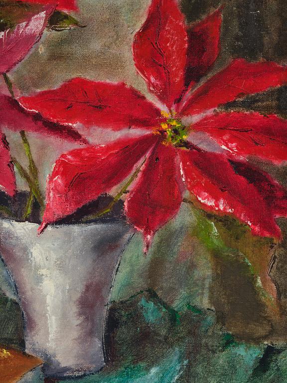 Agda Holst, Still Life with Poinsettia.