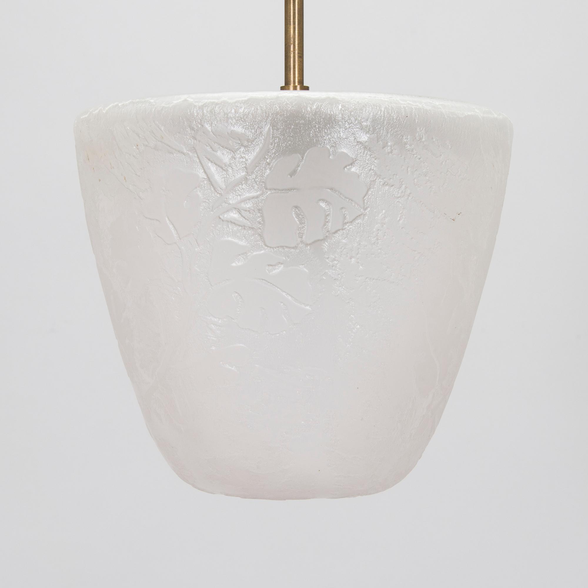 A mid-20th century pendant light.