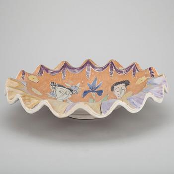 SKÅL, keramik, signerad Birger Kaipiainen, Arabia. 1930/40-tal.