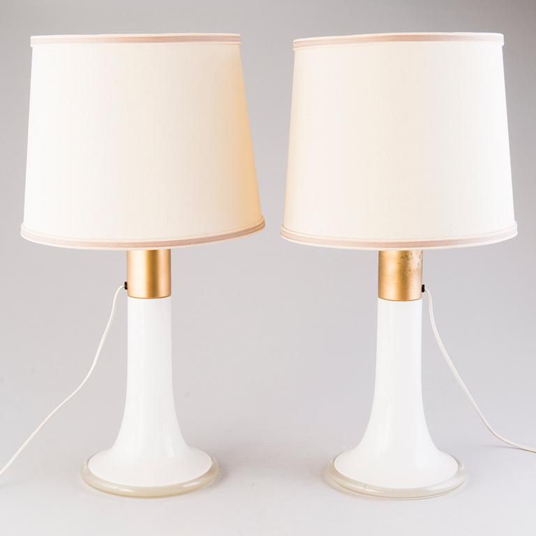 LISA JOHANSSON-PAPE, A pair of 1960s table lamps, model '46-017'  for Stockmann Orno, Finland.