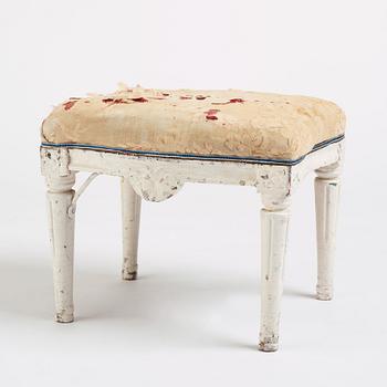 A Gustavian stool, Stockholm, second part of the 18th century.