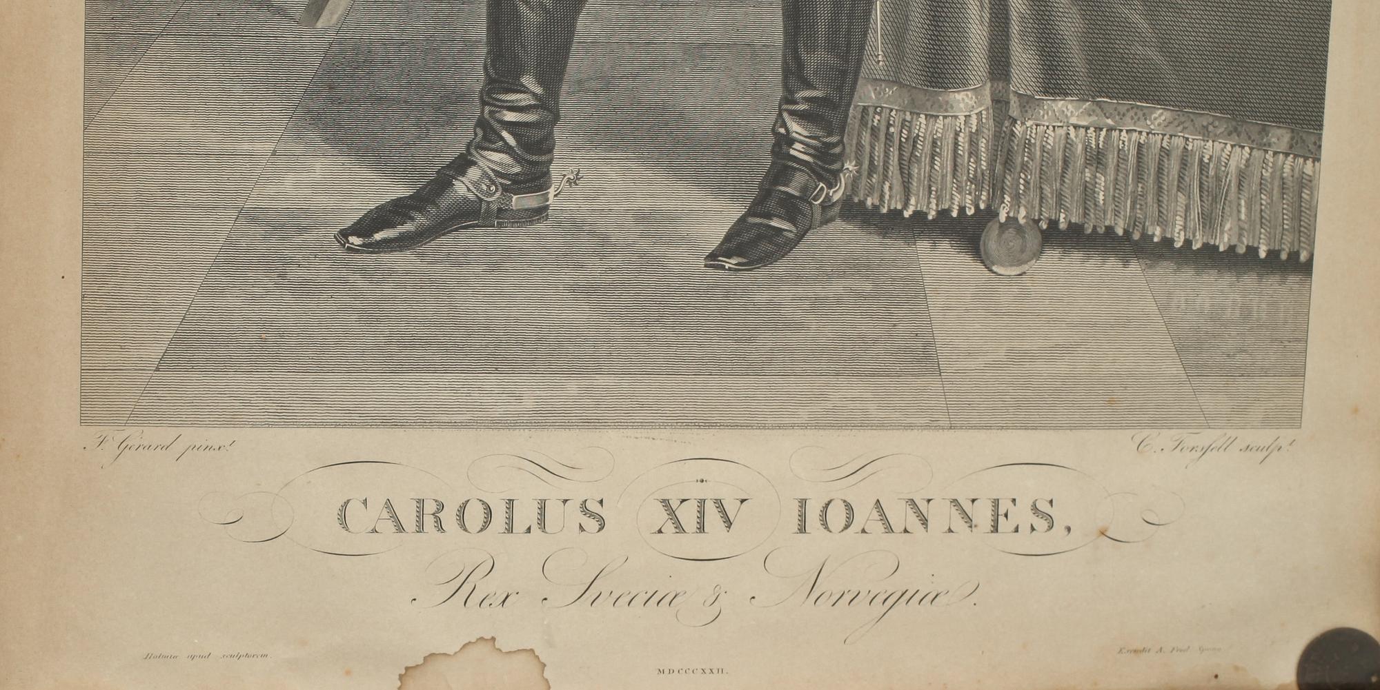 KOPPARSTICK, F Gerard, sculp. Christian Didrik Forsell, 1800-tal.