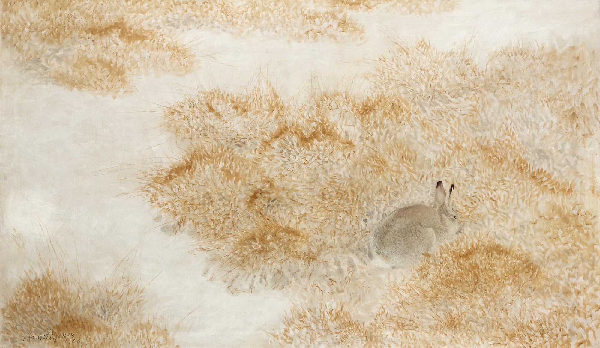 Bruno Liljefors, Winter hare.