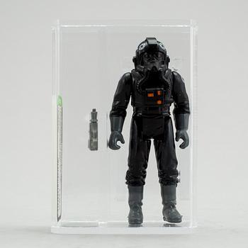 STAR WARS, 5 stycken actionfigurer, AFA-graderade, Kenner 1980-tal.