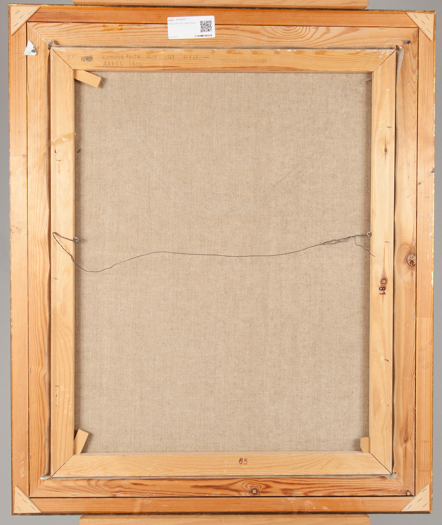 AARES SALLI, öljy kankaalle, signerad och daterad 1979.