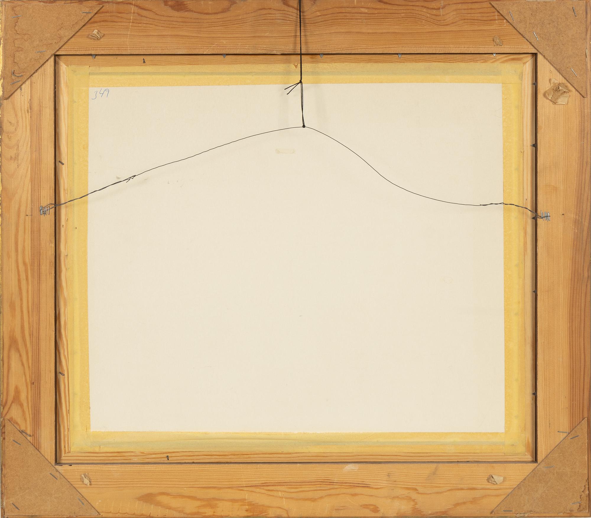 Stellan Mörner, akvarell, signerad.