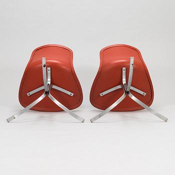 Poul Kjaerholm, stolar, 6 st, "PK-9", Fritz Hansen, Danmark 1900-talets slut.