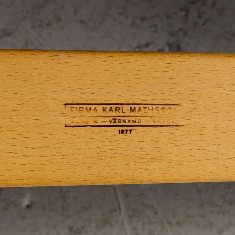 Bruno Mathsson, fåtöljer, ett par, "Eva", Firma Karl Mathsson och Bruno Mathsson International.