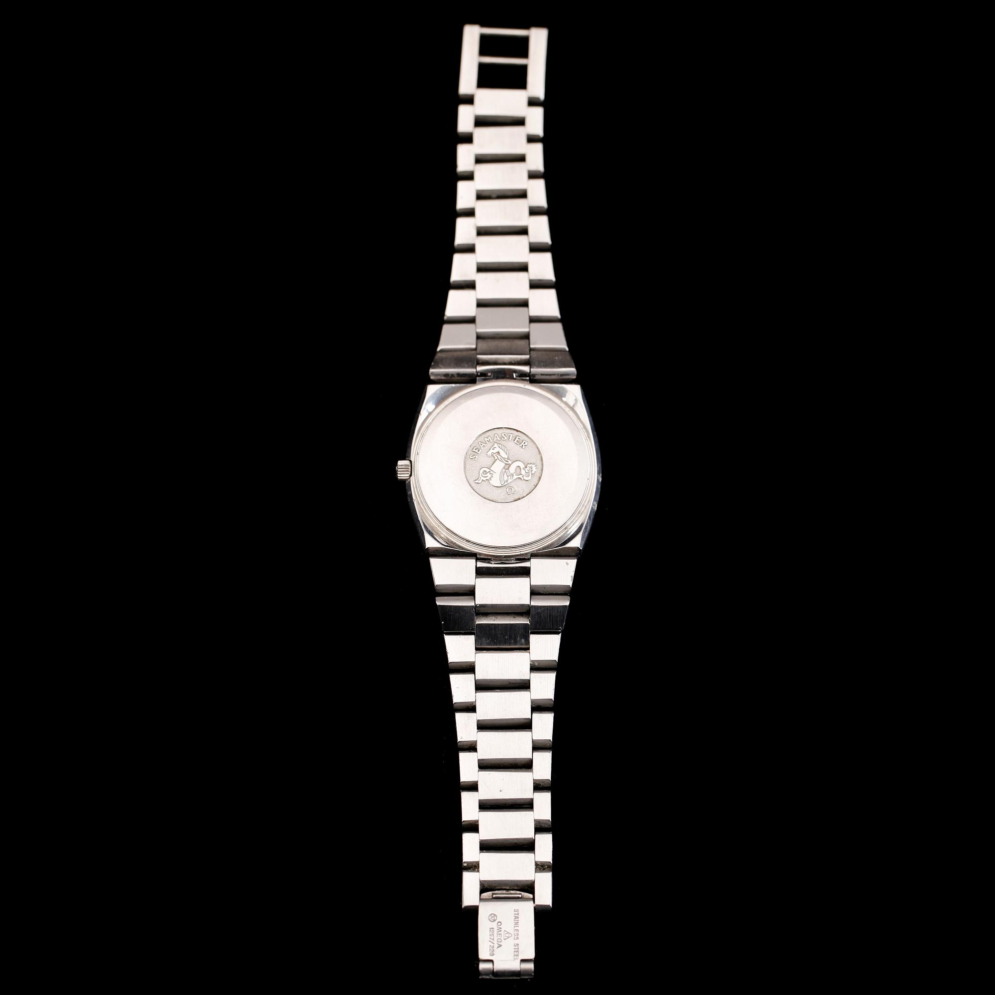 ARMBANDSUR, stål, Omega Quartz, Seamaster, 1900-talets andra hälft.