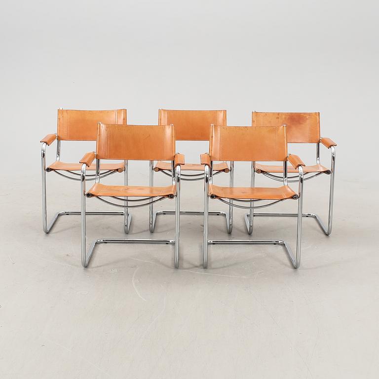 Karmstolar 5 st Italien sent 1900-tal.