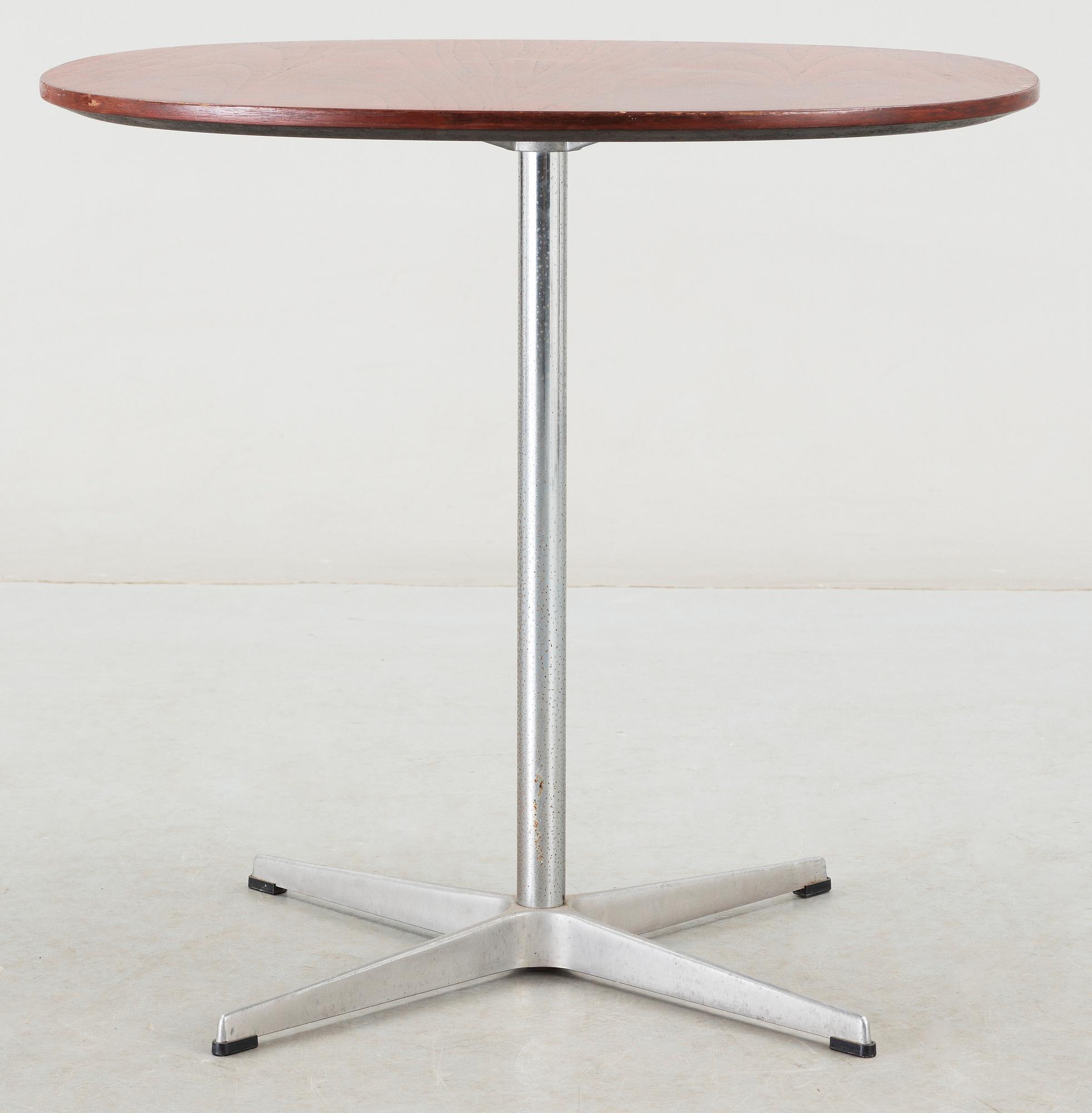 BORD, design Arne Jacobsen, etikettmärkt Fritz Hansen, 1900-tal.