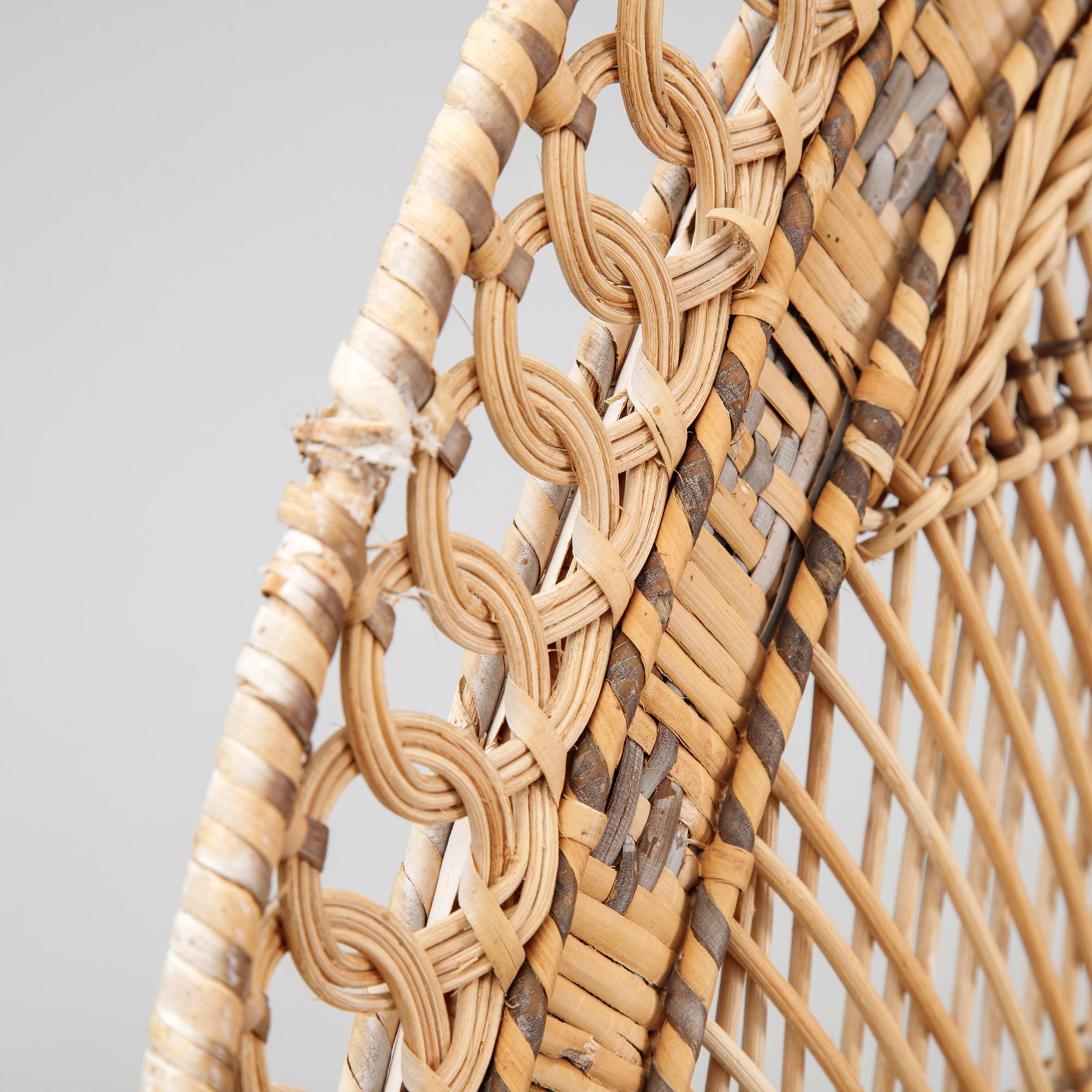 A rattan "Peacock chair", second half of the 20th century.