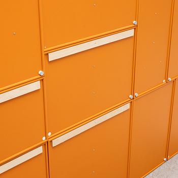 Peter J Lassen, shelf system, 13 pieces, Montana Møbler, Denmark, 2000s.