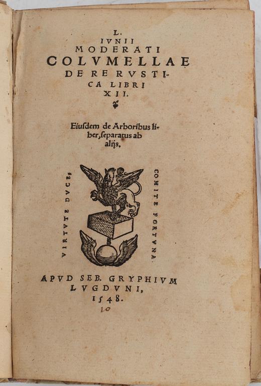 Lantbrukslitteratur, 1548-9.