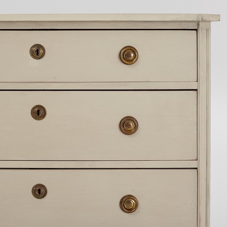 A Gustavian style chest of drawers, early 20th Century.