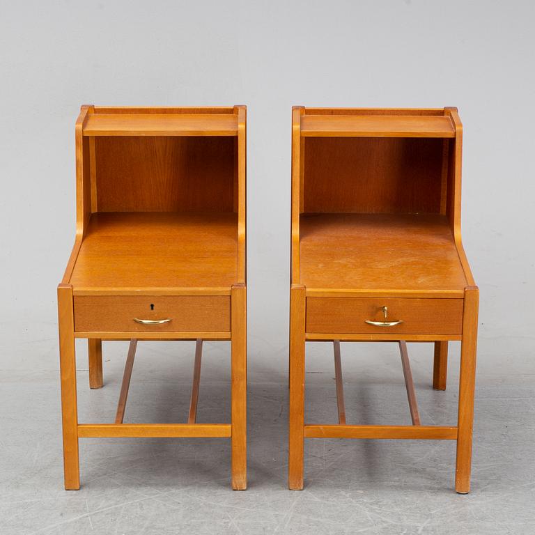 Nordiska Kompaniet, a pair of bedside tables, 1960's.