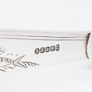 A set of 24 pcs silver plated fish cutlery, England, early 1900s.