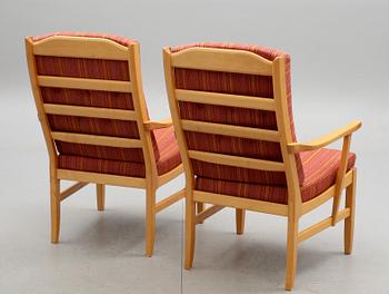 FÅTÖLJER, ett par, "Ulfåsa", Carl Malmsten.