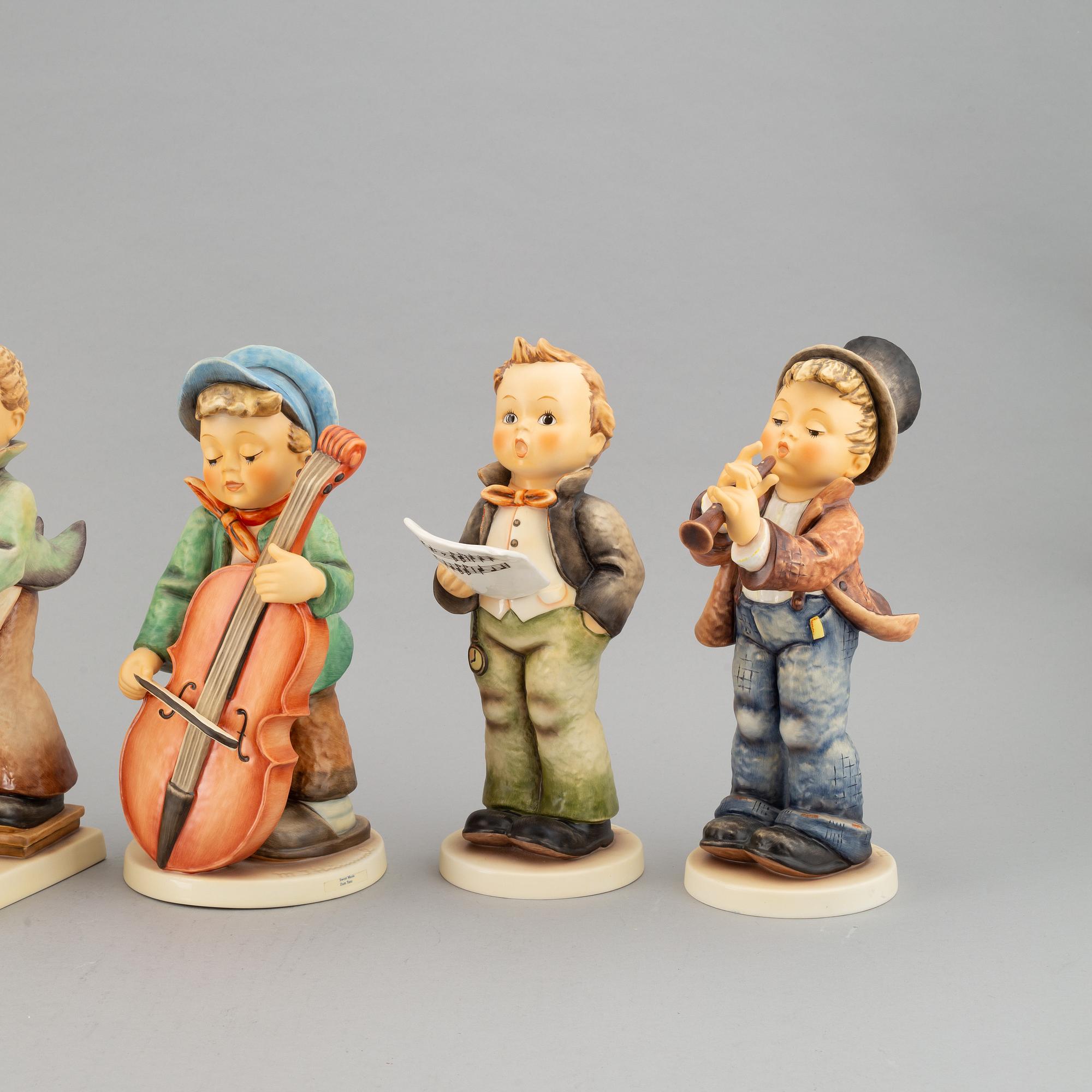 Stora figuriner, 5 st, porslin, MI Hummel, Goebel, Tyskland, 1997-98.