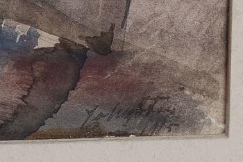 Kalle Hedberg, Fjällandskap med fäbod.