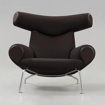 HANS J WEGNER, fåtölj "Ox-Chair", sannolikt producerad av AP-stolen, Danmark 1960-tal.