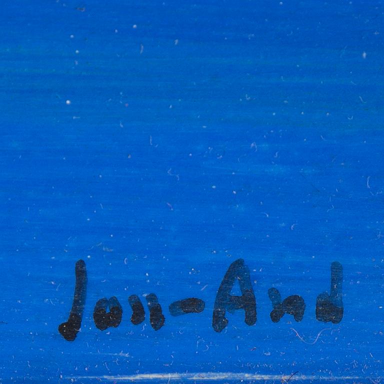John Jon-And, olja på pannå, signerad.